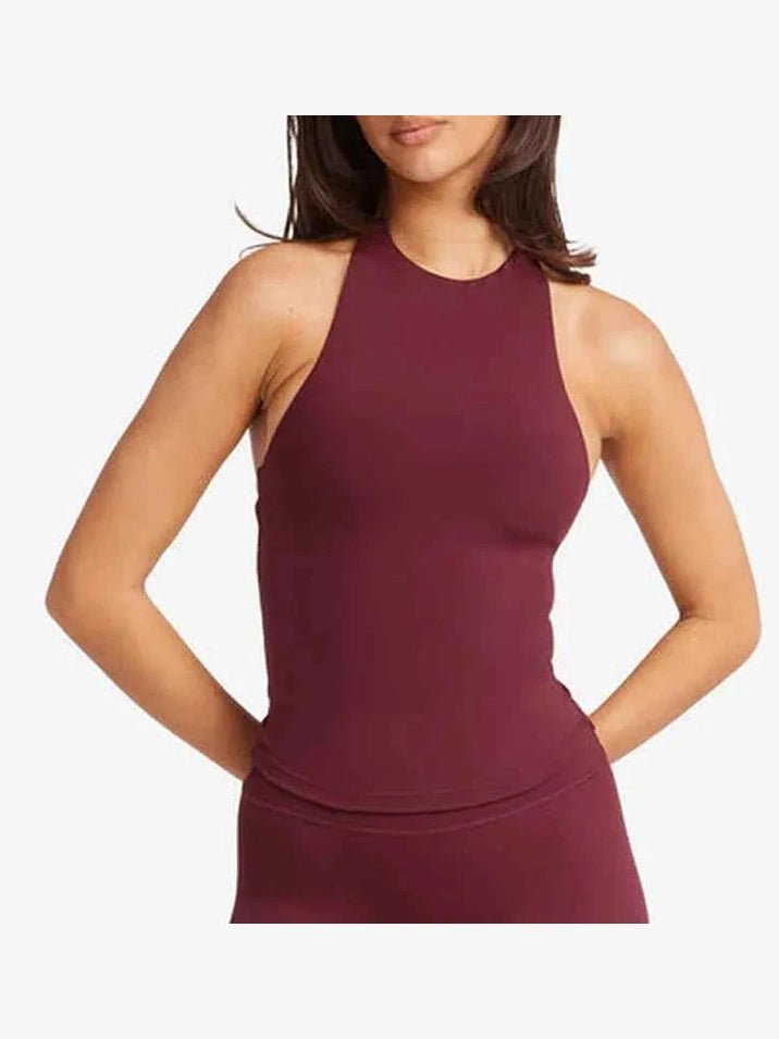 Women's Halter Yoga Tank & Biker Shorts Set - Courbe et Compagnie