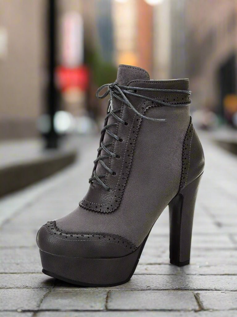 Women’s High Heel Martin Boots - Courbe et Compagnie
