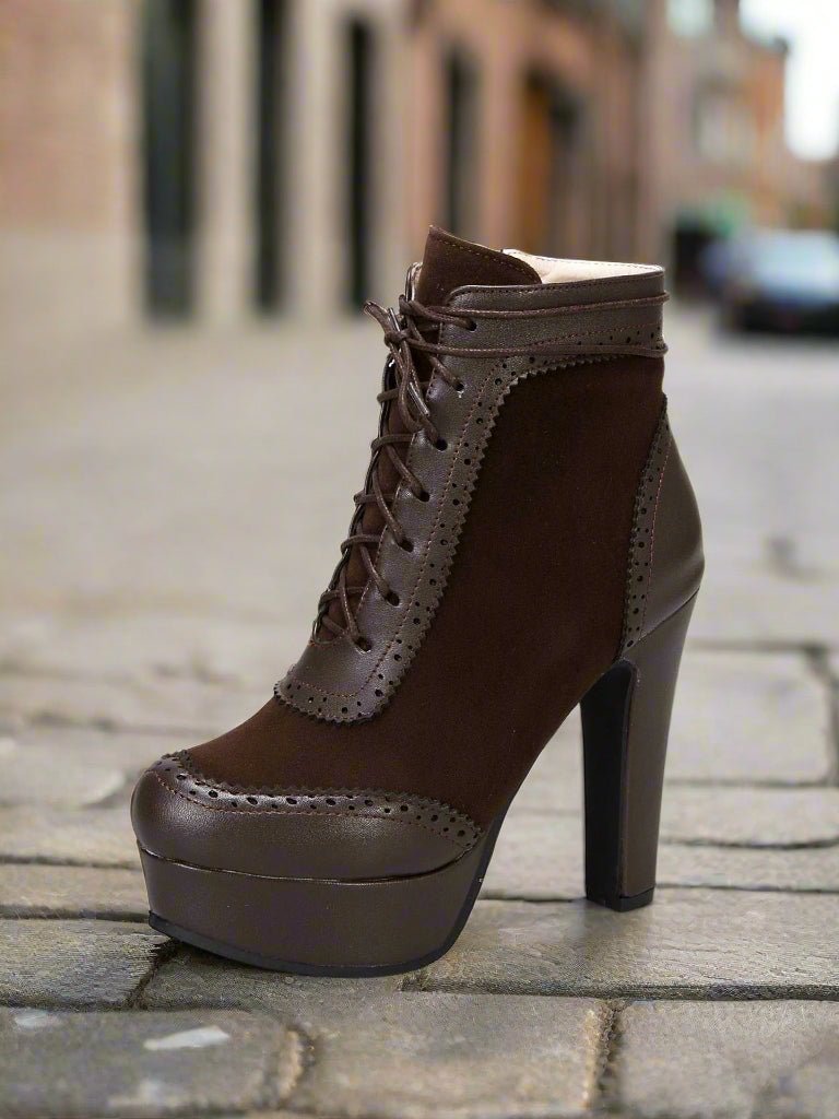 Women’s High Heel Martin Boots - Courbe et Compagnie