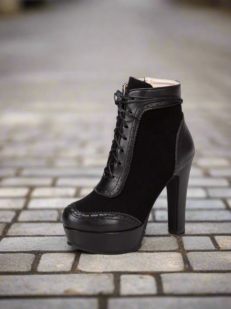 Women’s High Heel Martin Boots - Courbe et Compagnie
