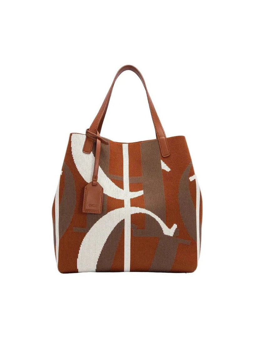 Womens Large Capacity PU Shoulder Bag (Style11) - Courbe et Compagnie