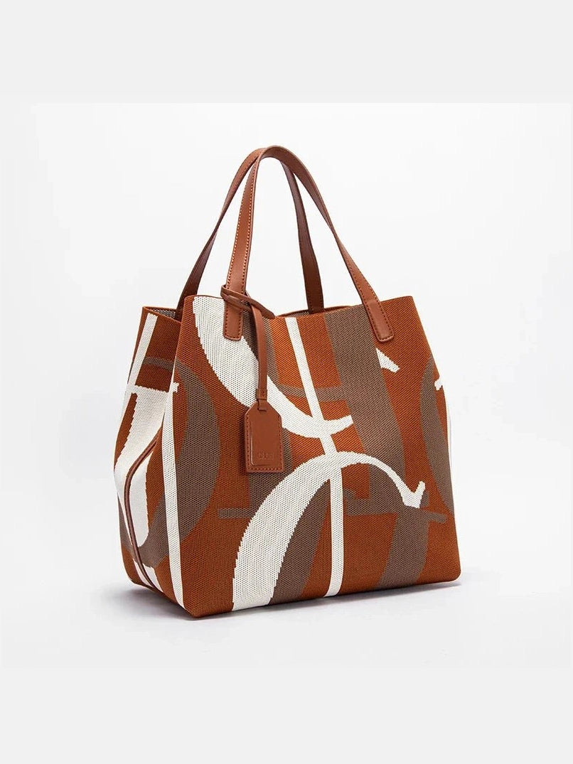 Womens Large Capacity PU Shoulder Bag (Style11) - Courbe et Compagnie