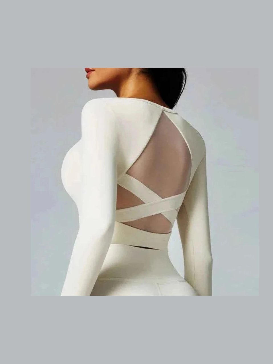 Women's Long Sleeve Yoga Running Top - Courbe et Compagnie