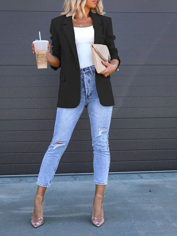 Women’s Open‑Front Casual Blazer - Courbe et Compagnie