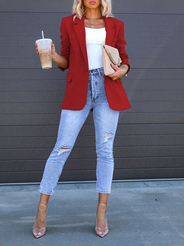 Women’s Open‑Front Casual Blazer - Courbe et Compagnie