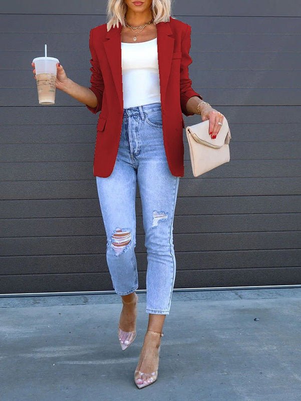 Women’s Open‑Front Casual Blazer - Courbe et Compagnie