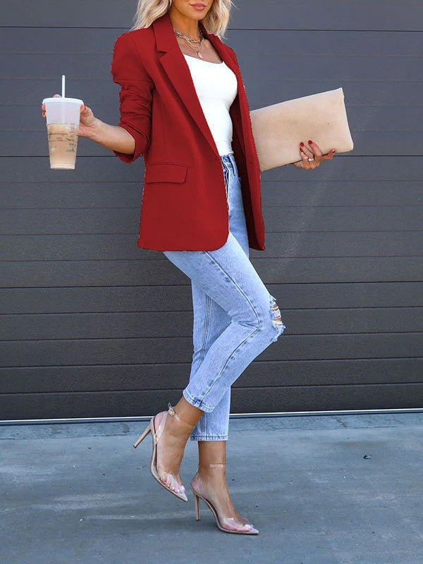 Women’s Open‑Front Casual Blazer - Courbe et Compagnie