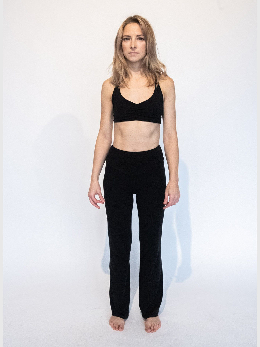 Women's Organic Cotton Wide Leg Pants | Natural Fiber Lounge Pants - Courbe et Compagnie