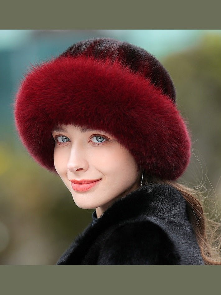 Women’s Outdoor Warm Fur Hat – Winter Cold-Weather Protection Hat - Courbe et Compagnie
