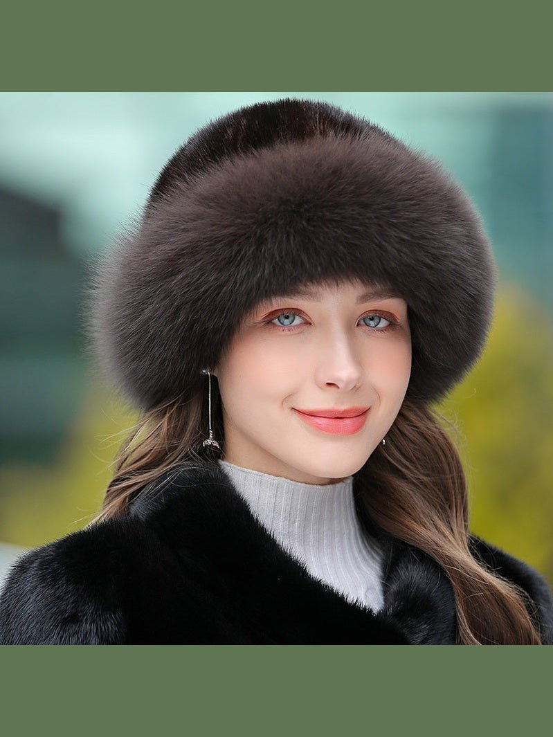 Women’s Outdoor Warm Fur Hat – Winter Cold-Weather Protection Hat - Courbe et Compagnie