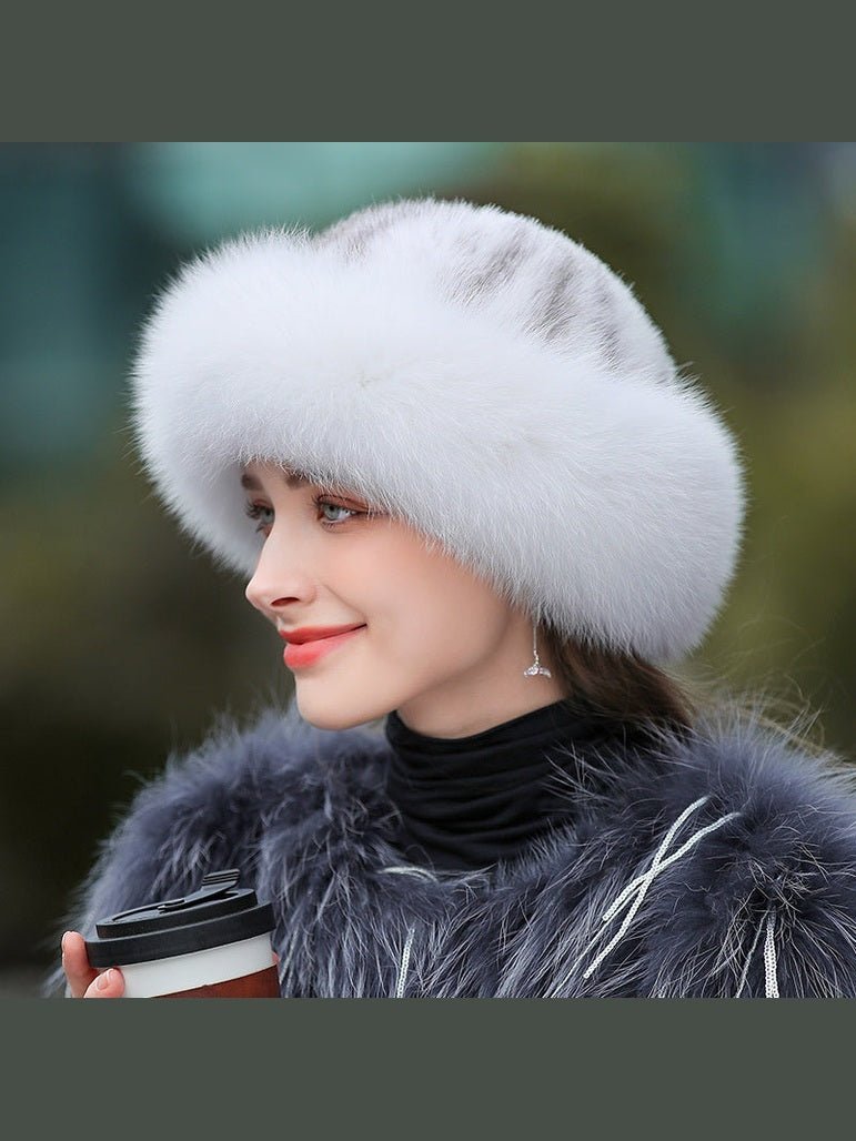 Women’s Outdoor Warm Fur Hat – Winter Cold-Weather Protection Hat - Courbe et Compagnie