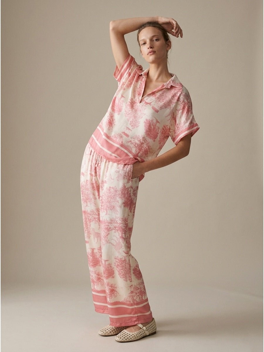Women's pants with silk - Courbe et Compagnie