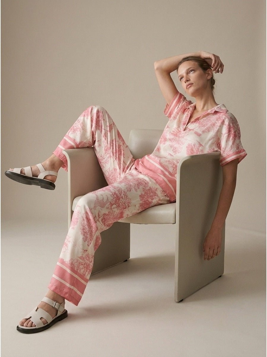 Women's pants with silk - Courbe et Compagnie