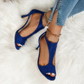 Women’s Peep Toe Zipper Heel Shoes | Suede High Heel Sandals - Courbe et Compagnie