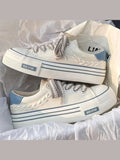 Women’s Platform Canvas Chunky Sneakers – Height Increasing Trainers - Courbe et Compagnie