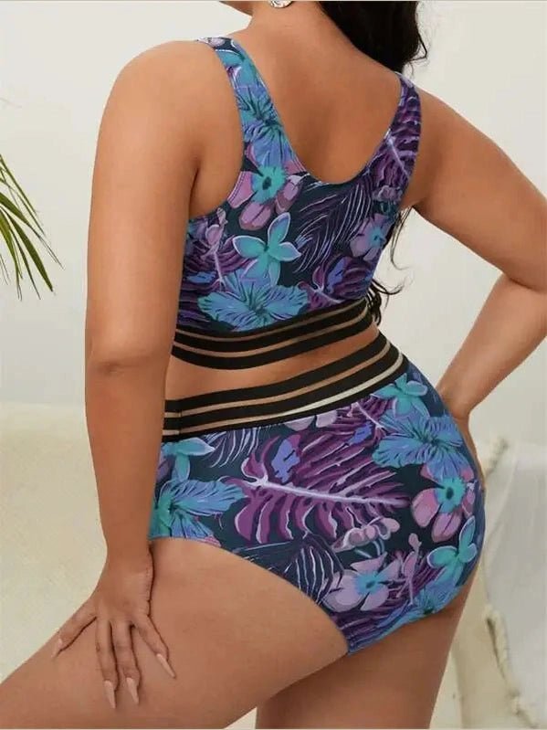 Women's Plus Size High Waist Bikini Swimwear - Courbe et Compagnie