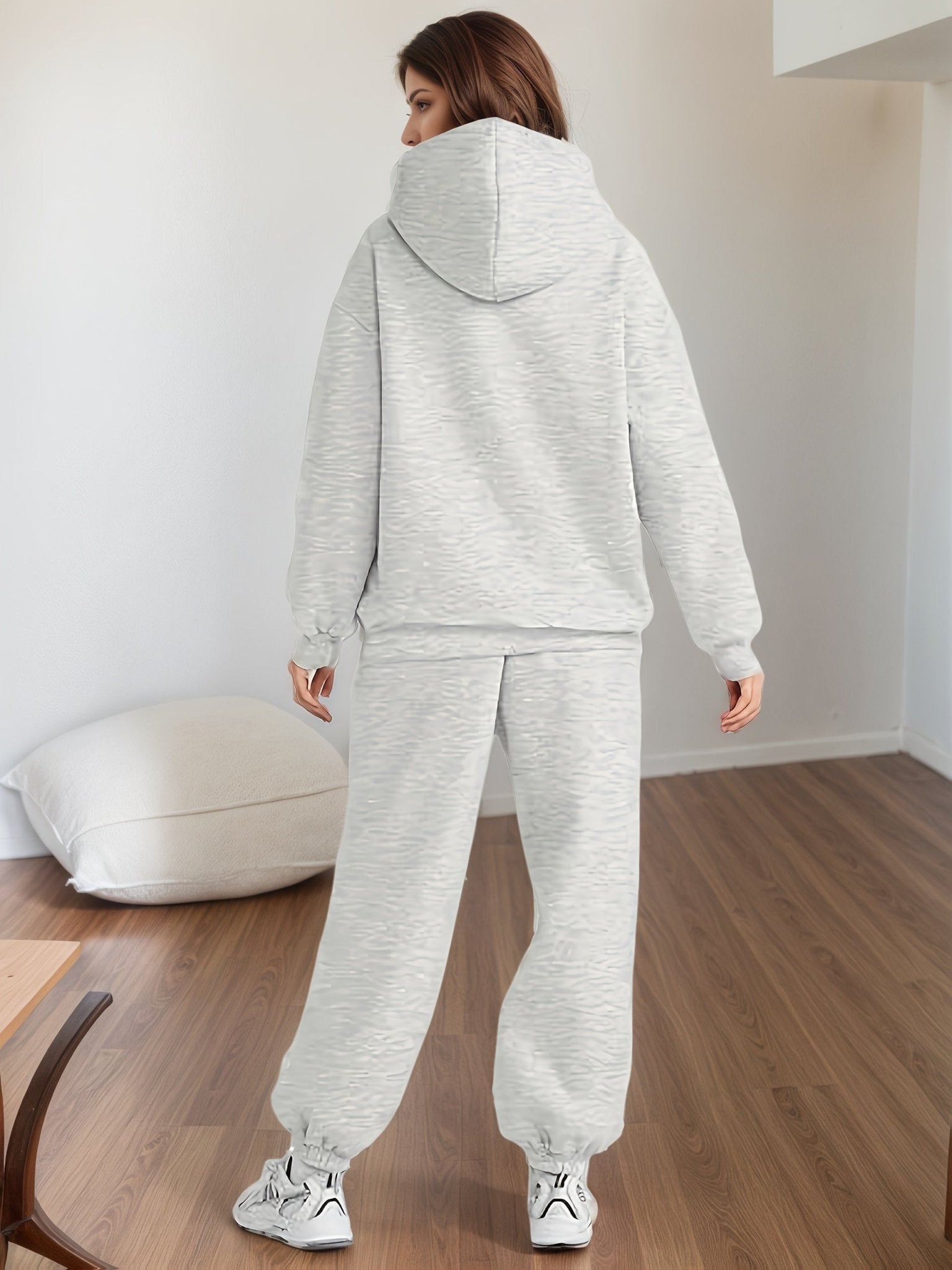 Women’s Plus Size Lounge Set – Oversized Hoodie & Baggy Sweatpants - Courbe et Compagnie