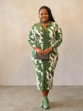 Women’s Plus Size Olive Sweater Dress - Courbe et Compagnie