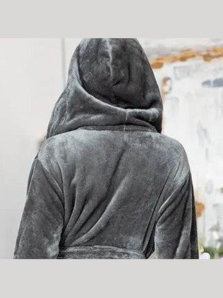 Women’s Plush Hooded Robe - Spa-Worthy Comfort at Home - Courbe et Compagnie