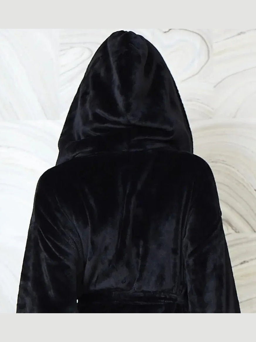 Women’s Plush Hooded Robe - Spa-Worthy Comfort at Home - Courbe et Compagnie