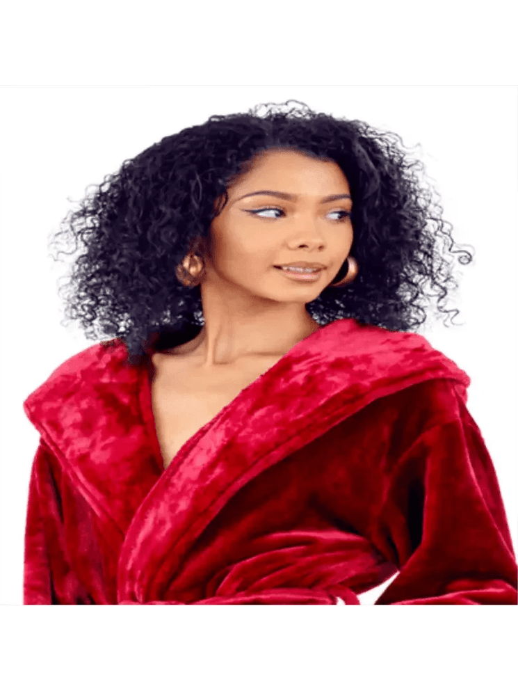 Women’s Plush Hooded Robe - Spa-Worthy Comfort at Home - Courbe et Compagnie