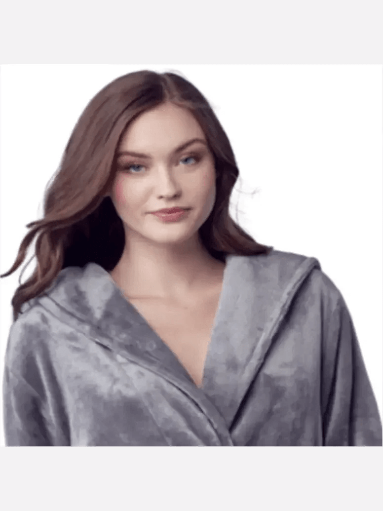 Women’s Plush Hooded Robe - Spa-Worthy Comfort at Home - Courbe et Compagnie