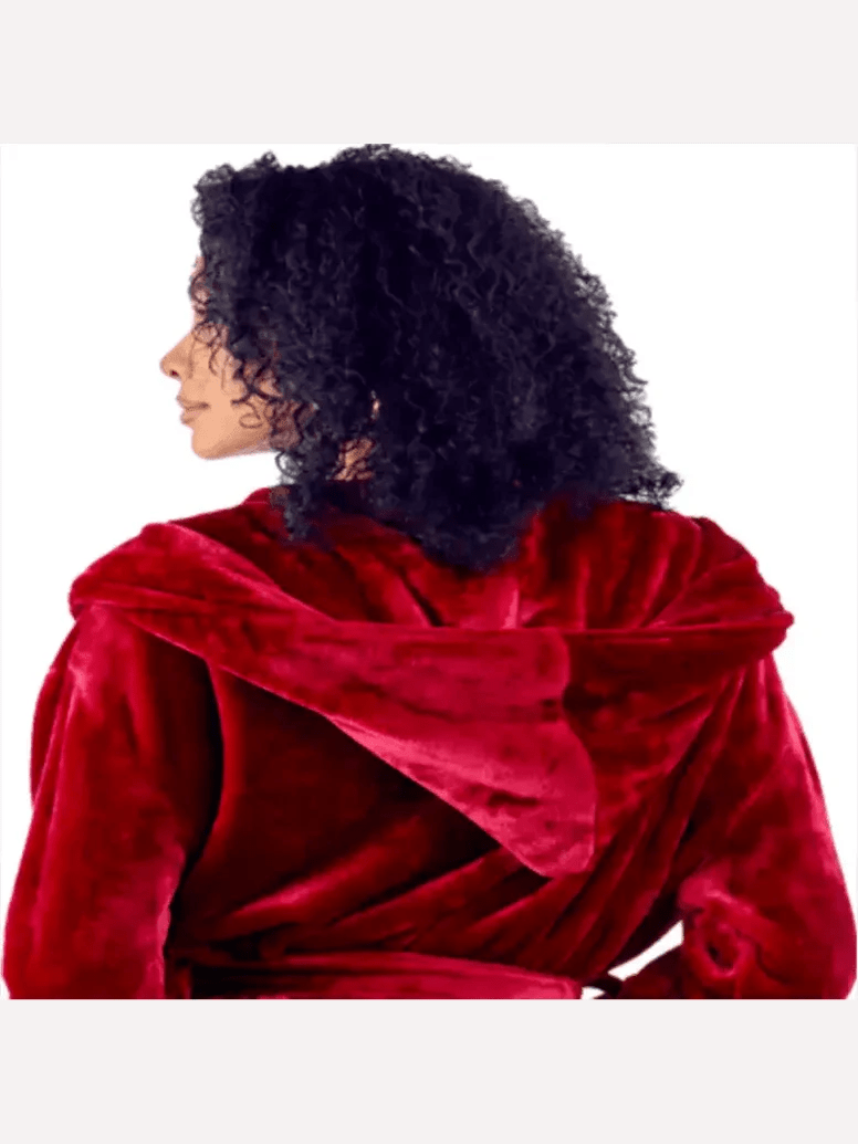 Women’s Plush Hooded Robe - Spa-Worthy Comfort at Home - Courbe et Compagnie