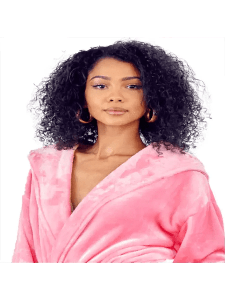 Women’s Plush Hooded Robe - Spa-Worthy Comfort at Home - Courbe et Compagnie