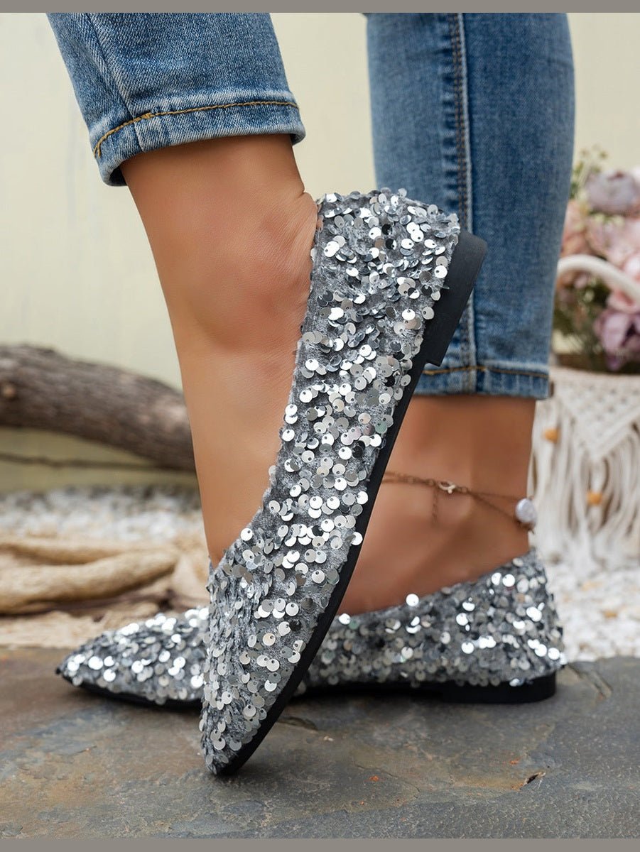 Women’s Pointed-Toe Flat Casual Shoes – Stylish Everyday Sneakers - Courbe et Compagnie