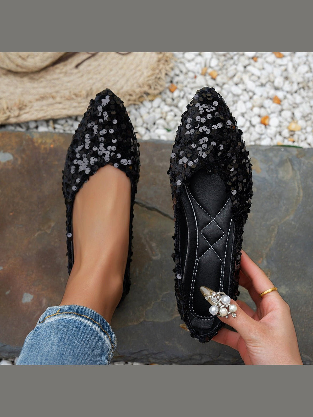 Women’s Pointed-Toe Flat Casual Shoes – Stylish Everyday Sneakers - Courbe et Compagnie
