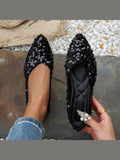 Women’s Pointed-Toe Flat Casual Shoes – Stylish Everyday Sneakers - Courbe et Compagnie