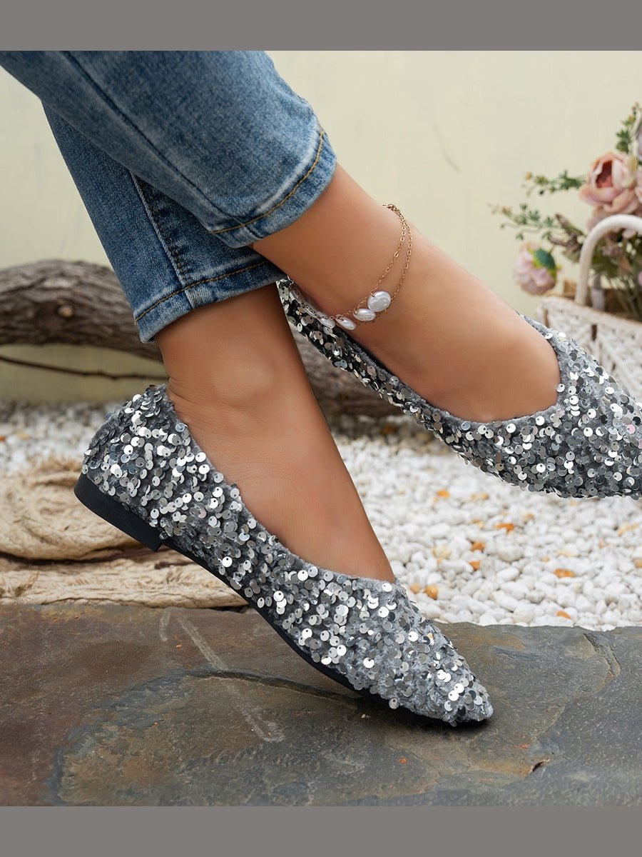 Women’s Pointed-Toe Flat Casual Shoes – Stylish Everyday Sneakers - Courbe et Compagnie