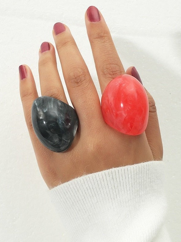 WOMEN'S RING • new collection CHELSEA Resin BYMANYC ® New York - Courbe et Compagnie