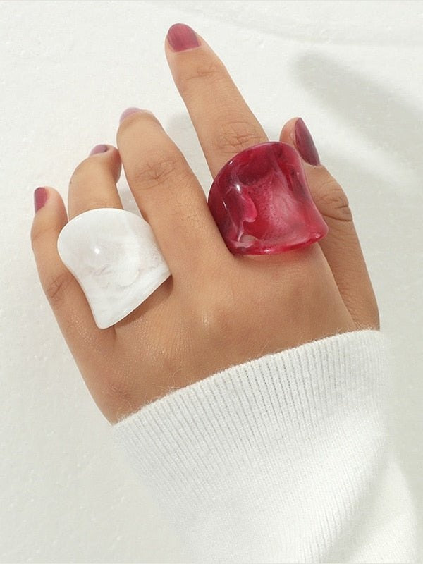 WOMEN'S RING • new collection CHELSEA Resin BYMANYC ® New York - Courbe et Compagnie