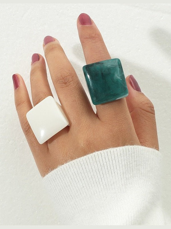 WOMEN'S RING • new collection CHELSEA Resin BYMANYC ® New York - Courbe et Compagnie