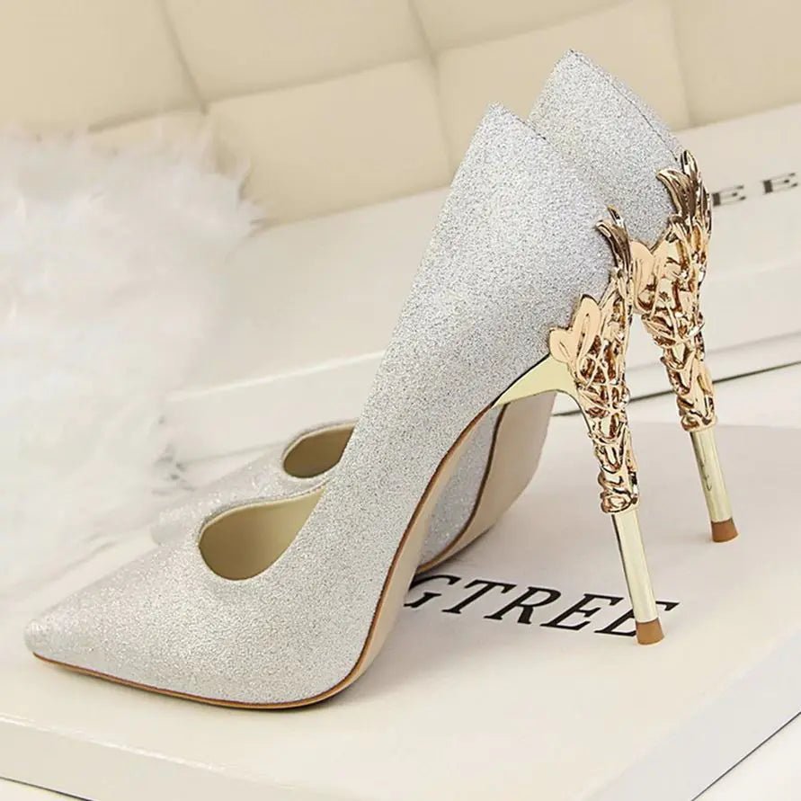 Women's Satin Pointed-Toe High Heels — 13 Colors - Courbe et Compagnie