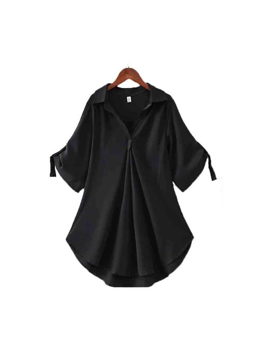 Women's Shirt Solid Color Top - Courbe et Compagnie