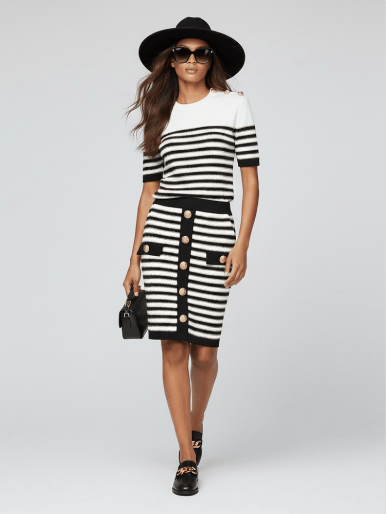 Women's Skirt and Sweater Set NOLITA NYFW New Colecction BYMANYC ® New York - Courbe et Compagnie