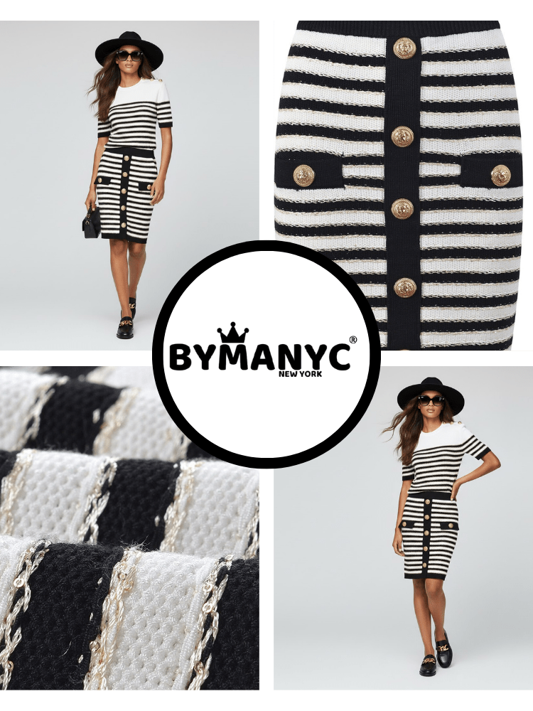 Women's Skirt and Sweater Set NOLITA NYFW New Colecction BYMANYC ® New York - Courbe et Compagnie