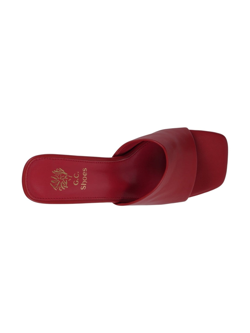 Women's Soho Red Square Toe Heeled Sandals - Courbe et Compagnie