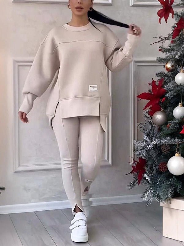 Women's Solid Color 2-Piece Set - Courbe et Compagnie
