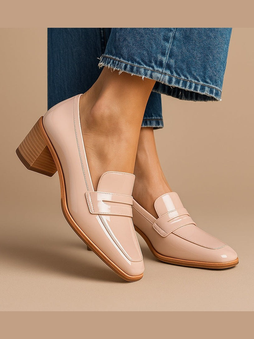 Women’s Square-Toe Slip-On Oversized Fashion Shoes - Courbe et Compagnie