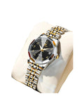 Women's Stainless Steel Quartz Watch — Gold Black - Courbe et Compagnie