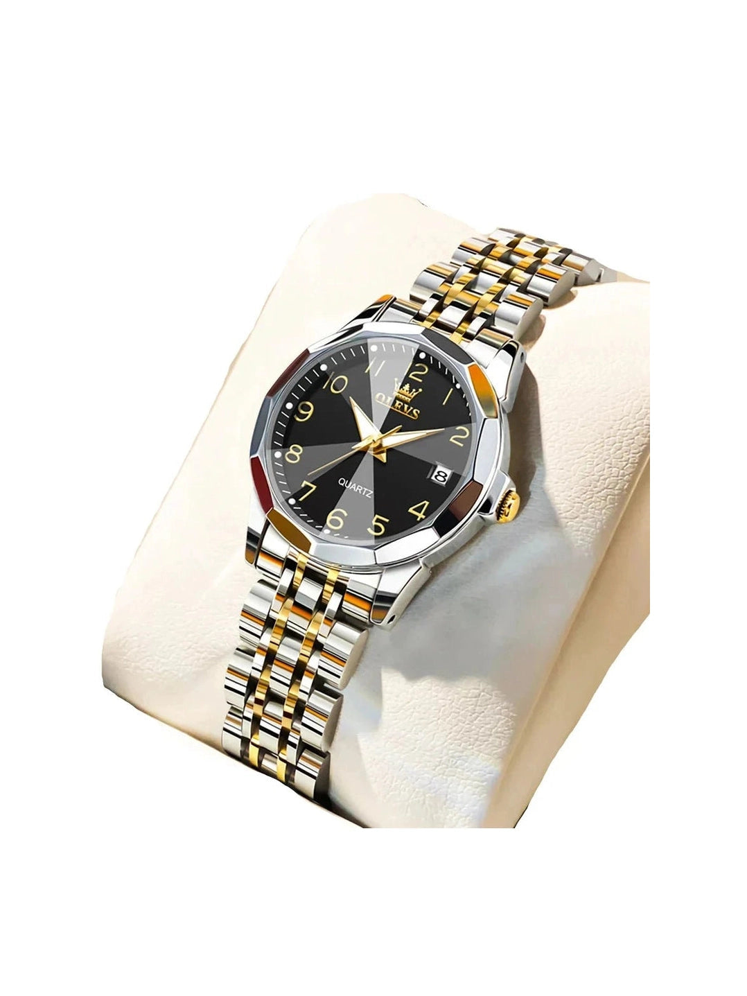 Women's Stainless Steel Quartz Watch — Gold Black - Courbe et Compagnie