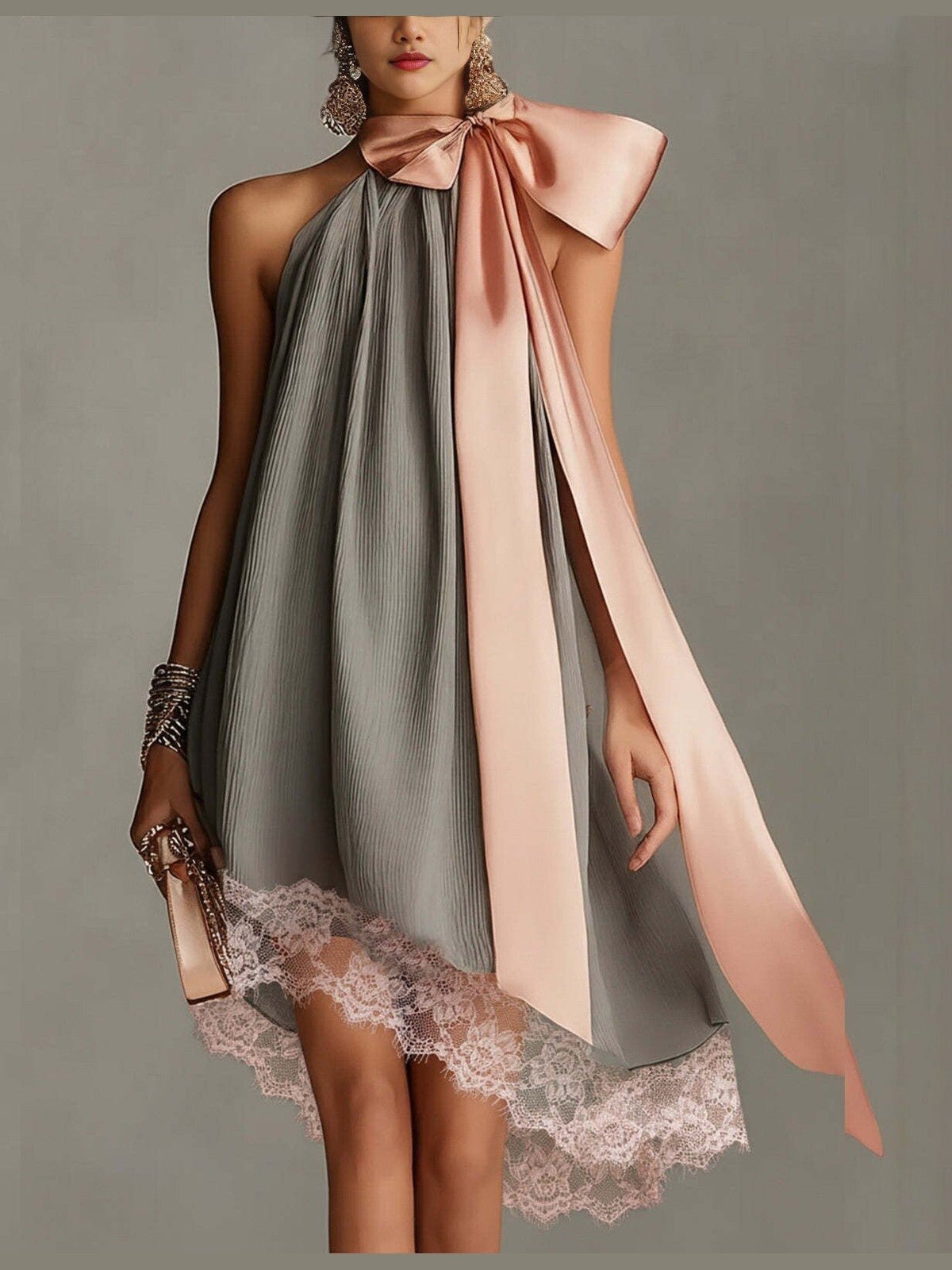 Women's Strapless Printed Bubble Skirt Vacation Maxi Dress - Courbe et Compagnie