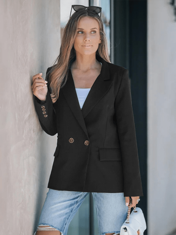Women's Suit Jacket - Lapel Collar - Daily Commuter - Autumn Winter - Courbe et Compagnie