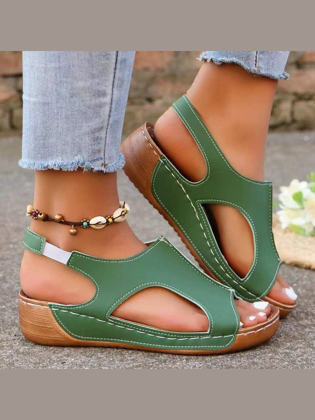 Women’s Summer Wedges – Elastic-Band Fish-Mouth Casual Sandals - Courbe et Compagnie