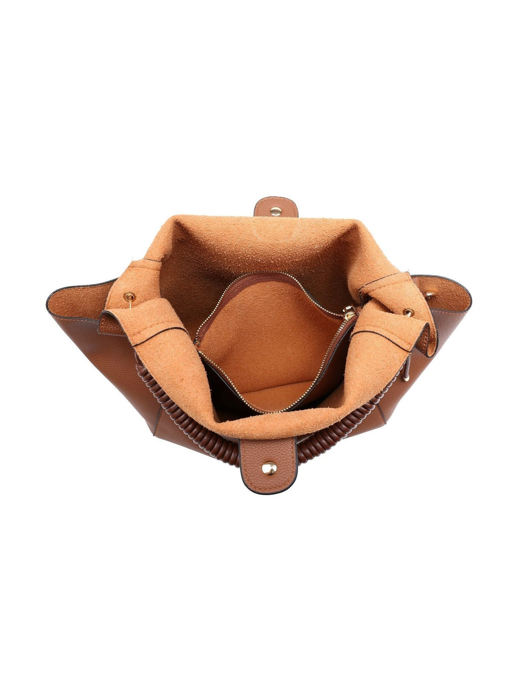 Women's Tote Bag Soft Hobo Bag With Unique Braided Woven Handle, Elegant Shoulder Purse With Matching Wallet Leather Purse Ladies Top-handle Shoulder Bags for Work, Casual, Travel - Courbe et Compagnie