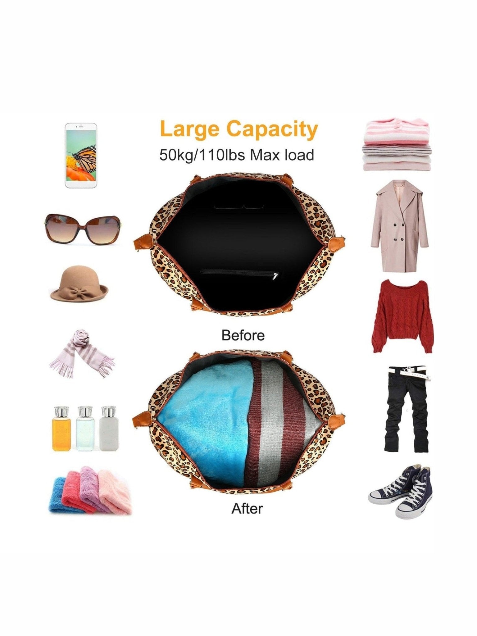 Women's Travel Duffle Bag - Courbe et Compagnie
