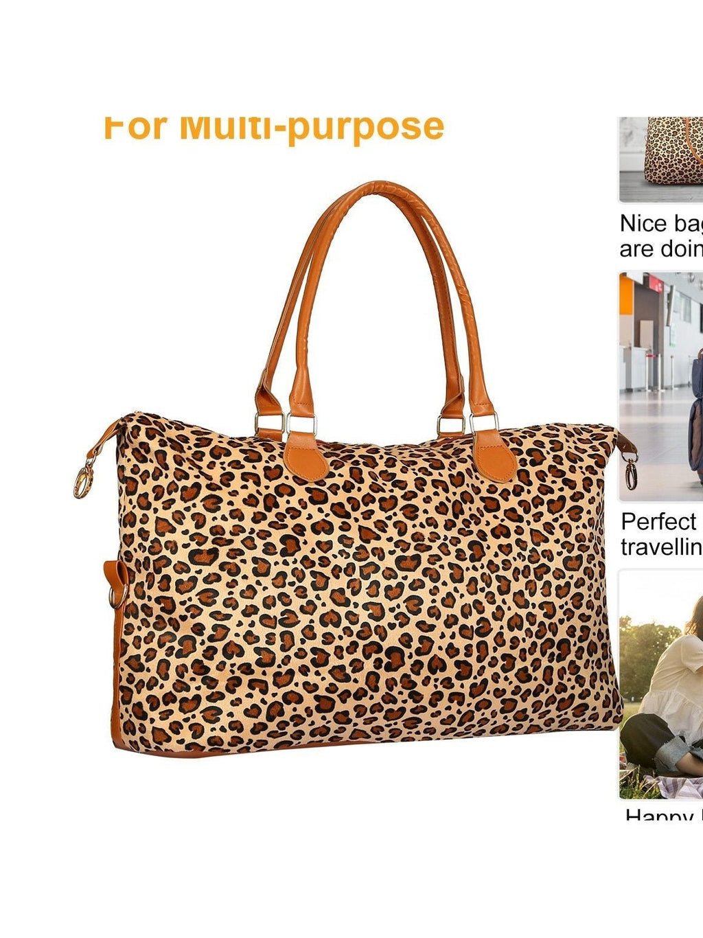 Women's Travel Duffle Bag - Courbe et Compagnie